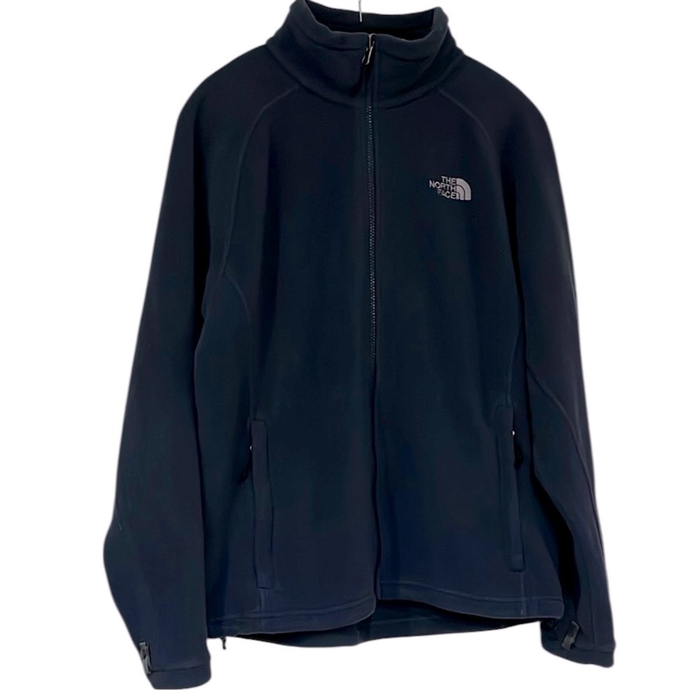 THE NORTH FACE MENS FULL ZIP FRONT PERFORMANCE FLEECE JACKET DARK BLUE SIZE M